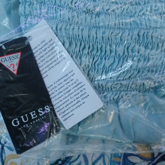NEW!Guess XL blue smock tulip shorts - Picture 11 of 12